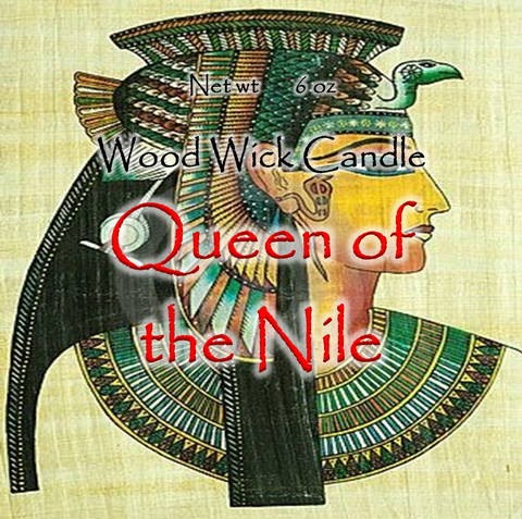 Candle "Queen of the Nile" scented Wooden Wick Soy Candle