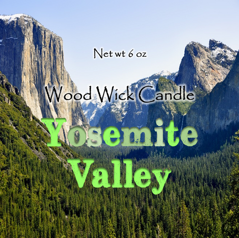 Candle "Yosemite Valley" scented Wooden Wick Soy Candle