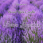 Candle "French Lavender" scented Wooden Wick Soy Candle