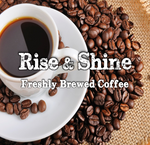 Candle "Rise & Shine Freshly Brewed Coffee" scented Wooden Wick Soy Candle